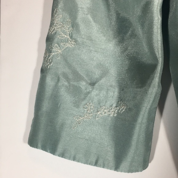 JESSICA HOWARD Embroidered Mandarin Style Silk-Look Evening Special Occasion - Picture 12 of 15